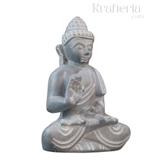 Peaceful Buddha Figurine – Soft Stone Decorative Idol