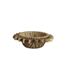 Pair of Sun/Star-Shaped Brass Diyas (Oil Lamps) Brass Ware