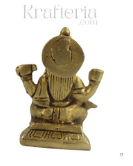 Brass Goddess Saraswathi Idol for Spiritual and Educational Spaces