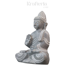Peaceful Buddha Figurine – Soft Stone Decorative Idol