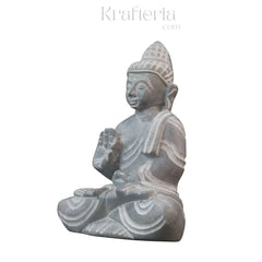 Peaceful Buddha Figurine – Soft Stone Decorative Idol belur shanker