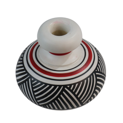 Handmade decorative vase with vibrant non-toxic finish