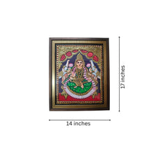 Beautiful Laxmi Devi Thanjavur Painting – Timeless Indian Craft