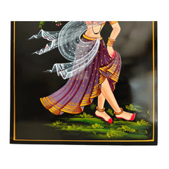 The Village Lady with Water Pot - Nirmal Painting
