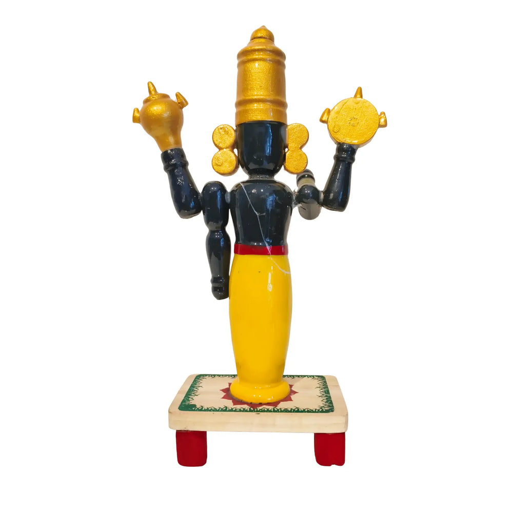Authentic Etikoppaka Balaji - Lacquer-ware Divine Figurine Etikoppaka Lacquerware