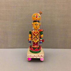 Sacred Etikoppaka Goddess Lakshmi Figurine – Folk Art Wooden Craft