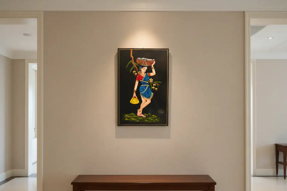 The Fisherwomen Nirmal Painting Paintings