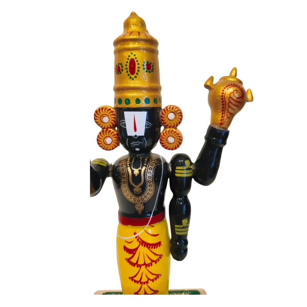 Authentic Etikoppaka Balaji - Lacquer-ware Divine Figurine Etikoppaka Lacquerware