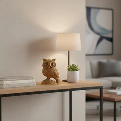 Handmade Wooden Jali Owl – Intricate Carved Decor Piece Wooden Decorative