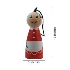 Christmas Santa Hang Dolls – Charming Handmade Decorations Wooden Lacquerware&toys