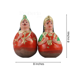 Golu King and Queen Dolls – Traditional Thanjavur Handcrafted Set