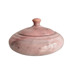 Marble Decorative Storage Jar with Lid – Luxury Stone Pot for Home Décor Marble