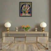 Elegant Radha Krishna – Thanjavur Artistry Paintings