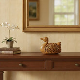 Hand-Carved Wooden Duck with Baby – Beautiful Family Sculpture Wooden Decorative