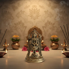 Detailed Brass Lord Venkateswara (Balaji) Idol Brass Ware