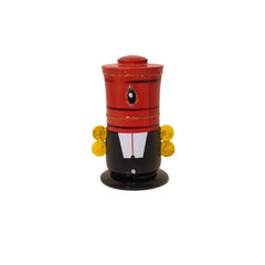 Etikoppaka Wooden Lord Venkateswara Facing Idol- Red & Black with Golden Accents Etikoppaka Lacquerware