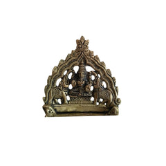 Brass Gaja Lakshmi Diya (Oil Lamp with Elephants) Brass Ware