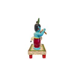 Etikoppaka Wooden Krishna with Sacred Cow Etikoppaka Lacquerware