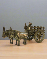 Premium Brass Bullock Cart – Ideal for Gifting & Collectors