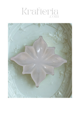 Marble Square Lotus Design Tray – Ideal for Festive and Spiritual Use