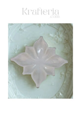 Marble Square Lotus Design Tray – Ideal for Festive and Spiritual Use Marble Soft Stone