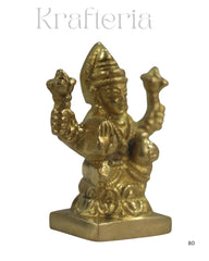 Divine Brass Laxmi Devi Idol – Goddess of Wealth and Prosperity