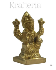 Divine Brass Laxmi Devi Idol – Goddess of Wealth and Prosperity Brass Ware