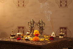 Brass Lakshmi Vishnu Idol Set Brass Ware