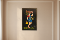 Fisherwomen traditional Nirmal painting art