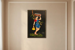 Fisherwomen traditional Nirmal painting art