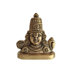 Brass Lord Venkateswara Face Idol (Tirupati Balaji) Brass Ware