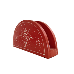 Decorative Wooden Tissue Holder | Hand-Painted Rustic Style