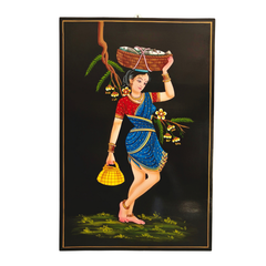 Handcrafted Telangana Nirmal painting fisherwomen