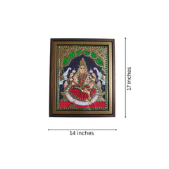 Beautiful Laxmi Devi Thanjavur Painting – Timeless Indian Craft