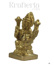 Divine Brass Laxmi Devi Idol – Goddess of Wealth and Prosperity