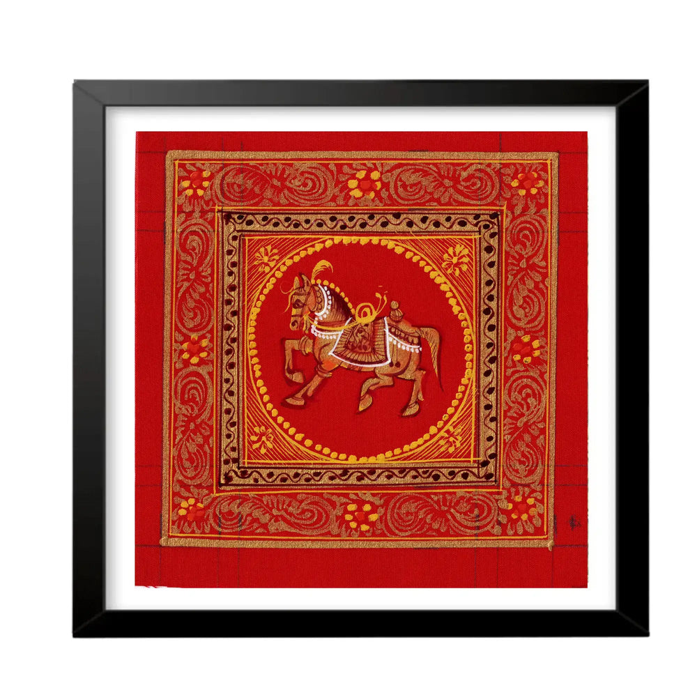 The Golden Steed – Pride of the Crimson Court Paintings