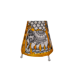 Whimsical Forest Mouse Leather Puppetry Art Lamp Shade | Bed Lamp