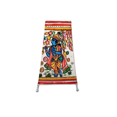 Eternal Love – Radha Krishna Leather Painting | Bed Lamp