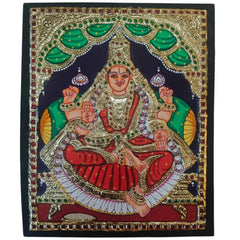Thanjavur Style Laxmi Devi Painting – Classic Cultural Decor Paintings