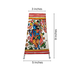 Eternal Love – Radha Krishna Leather Painting | Bed Lamp