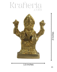 Divine Brass Laxmi Devi Idol – Goddess of Wealth and Prosperity