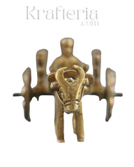 Premium Brass Bullock Cart – Ideal for Gifting & Collectors