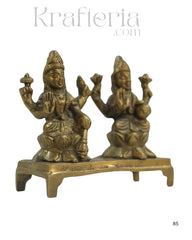 Divine Brass Laxmi Devi Idol – Goddess of Wealth and Prosperity