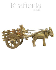 Premium Brass Bullock Cart – Ideal for Gifting & Collectors