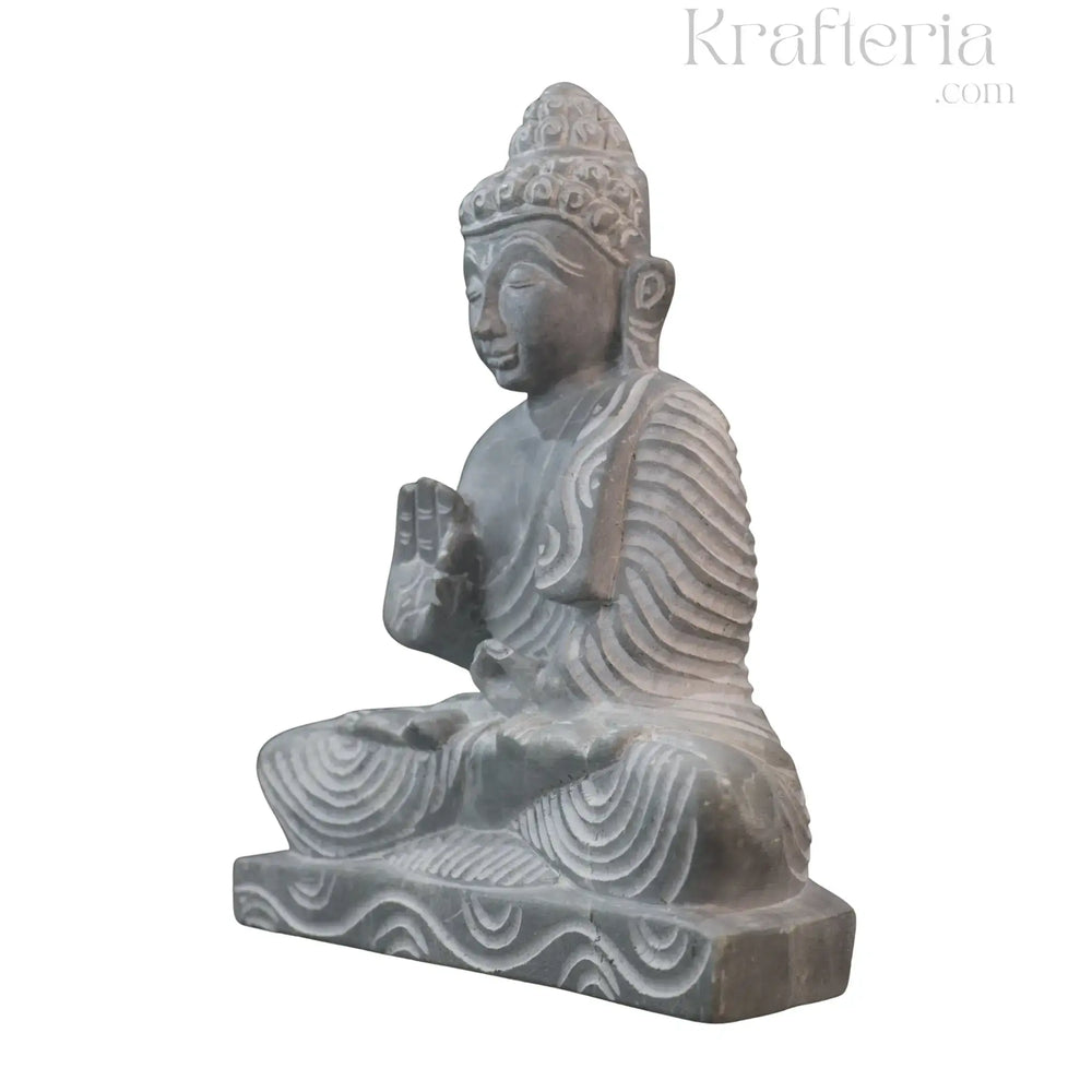 Peaceful Buddha Figurine – Soft Stone Decorative Idol belur shanker