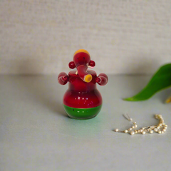 Auspicious Etikoppaka Lord Ganesha - Glossy Red and Green Lacquer