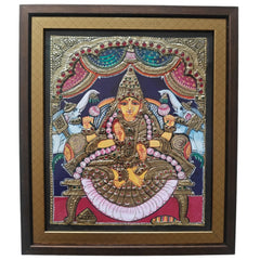 Thanjavur Style Laxmi Devi Painting – Classic Cultural Decor