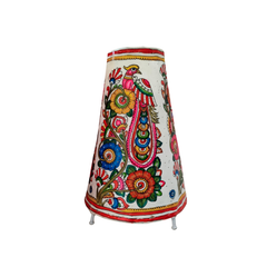 Handcrafted Leather Puppetry – Majestic Peacock Design | Bed Lamp