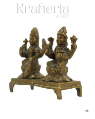 Divine Brass Laxmi Devi Idol – Goddess of Wealth and Prosperity