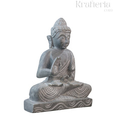 Peaceful Buddha Figurine – Soft Stone Decorative Idol